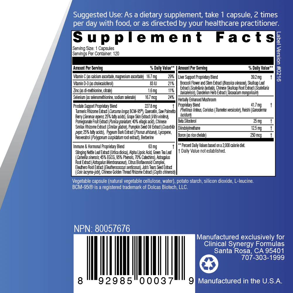 Complete Prostate Health 120 Capsules - Image 2